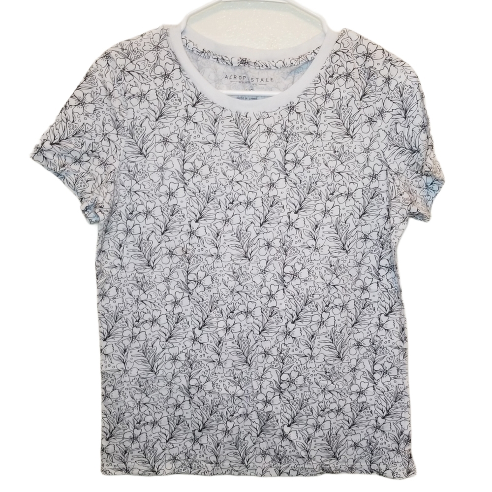 Aeropostale Floral Printed Tee